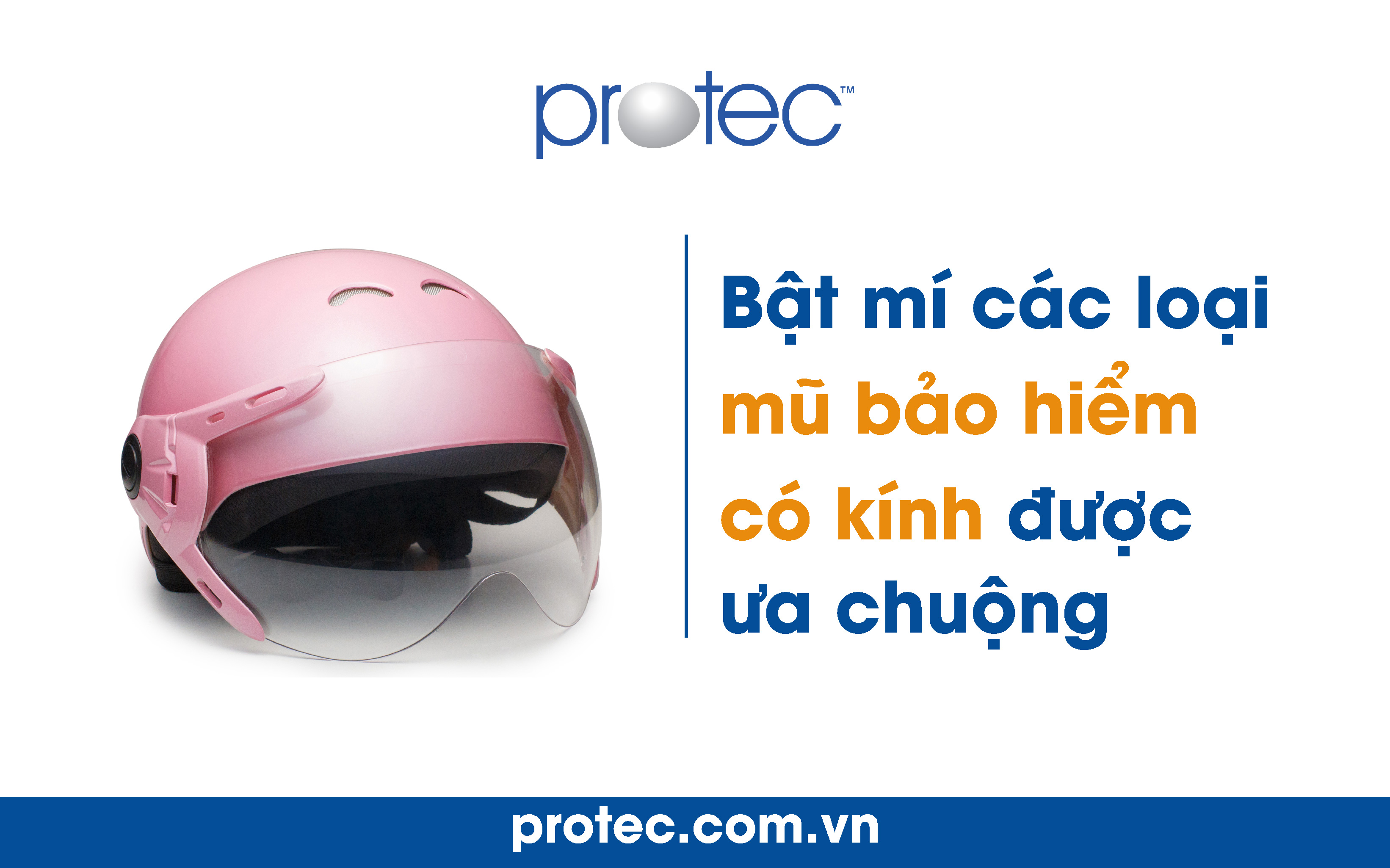 Các loại mũ bảo hiểm có kính được ưa chuộng