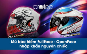 Mũ bảo hiểm Fullface & Open Face nhập khẩu nguyên chiếc – Mũ Âu, giá Việt