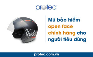 Mũ bảo hiểm open face chính hãng cho người tiêu dùng