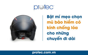 Bật mí mẹo chọn mũ bảo hiểm có kính chống lóa cho những chuyến đi dài