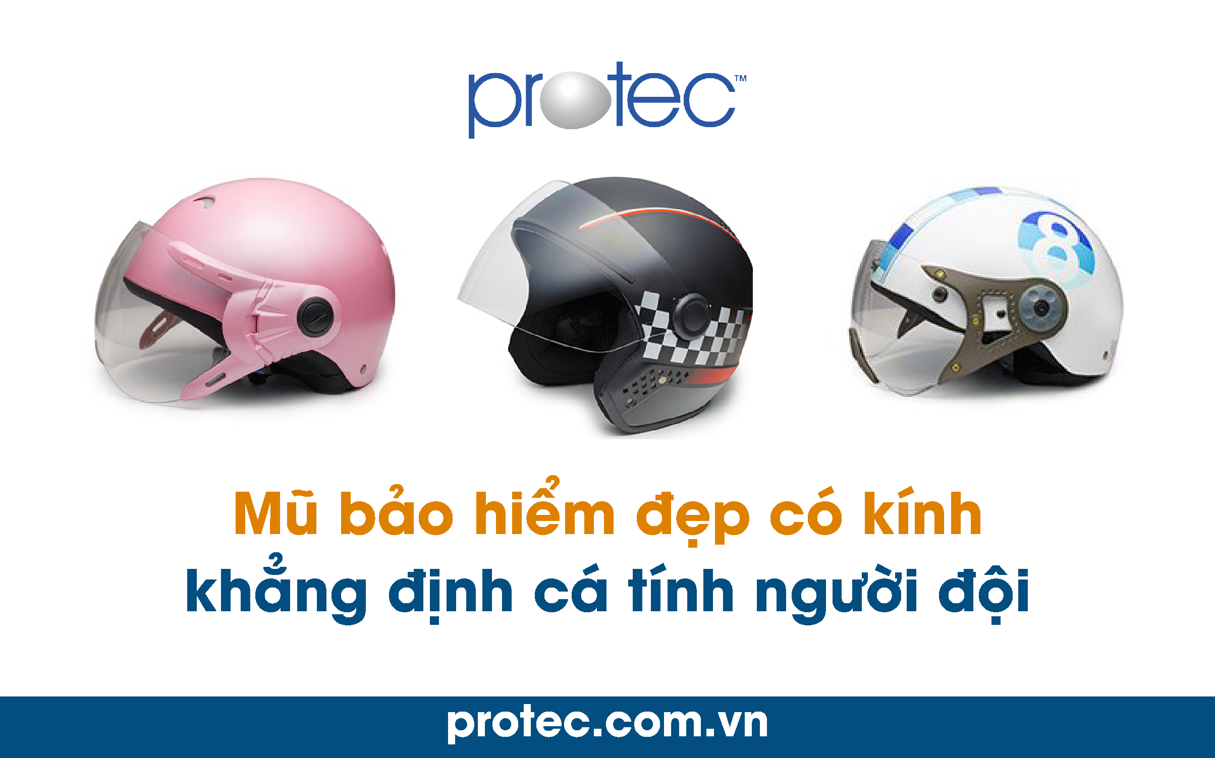 Mũ bảo hiểm đẹp có kính khẳng định cá tính người đội