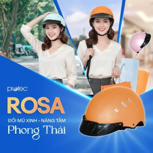 Mũ bảo hiểm xe máy điện Protec Rosa