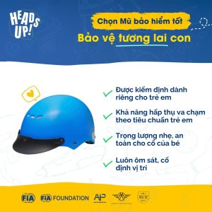 Vì sao phụ huynh nên chọn nón bảo hiểm trẻ em đạt chuẩn