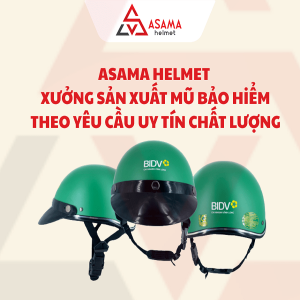ASAMA cũng sản xuất mũ bảo hiểm xe máy điện